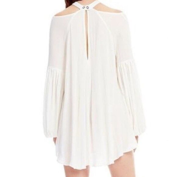 FREE PEOPLE Ivory Cold Shoulder Drift Away Tunic NWT - Picture 3 of 10
